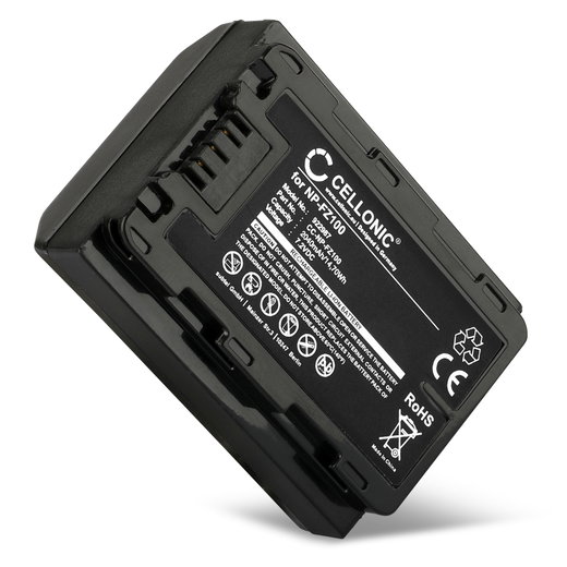 Batterie pour Sony Alpha 7 IV, A6700, A6600, A7C, A7S III, A7R III, A1, A9, 2040mAh de CELLONIC