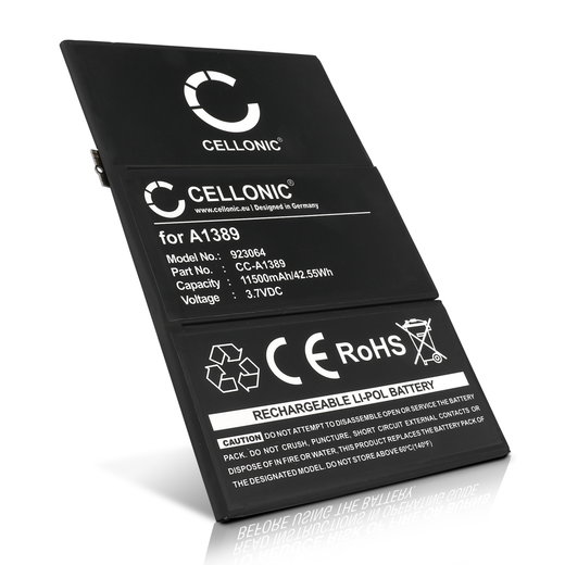 A1389 Battery for Apple iPad 3 / 4 Tablet Battery Replacement - 11500mAh