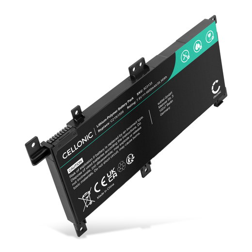 Batteria per portatile ASUS VivoBook X556UQ, X556UJ, X556UB, X556UA, C21N1509 ricambio per laptop 4650mAh 7.6V 