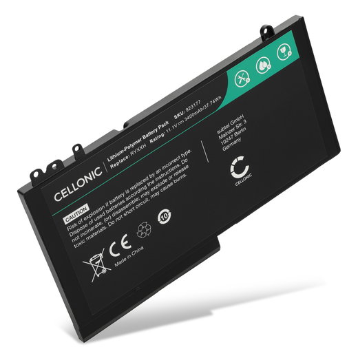 Akku für Dell Latitude 5450, E5450, E5550, 5550, E5570, E5270, 12 E5250, 3160, 93FTF Laptop - 3400mAh 11.1V 