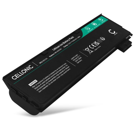 1x Batteri för Lenovo ThinkPad T480, T470, T580, T570, P51s, P52s, A485, Lenovo 01AV422, 01AV424, 01AV452 10.8V 4400mAh från CELLONIC