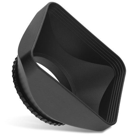 Ø 58mm Kamera Ø 58mm DV Video Gegenlichtblende für Universal Ø 58mm – Kunststoff Filtergewinde Eckig / Rechteckig / Angular / Square Gegenlichtblende von CELLONIC