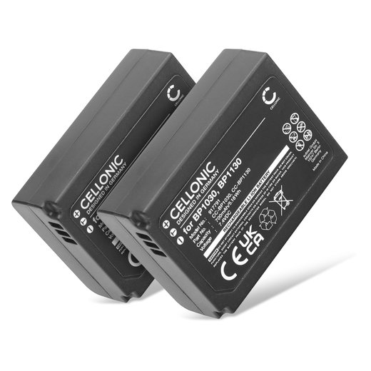2x Batteria per Samsung NX300 NX500 NX300M NX1000 NX2000 NX1100 NX200 NX210 BP1130 BP1030 700mAh , marca CELLONIC