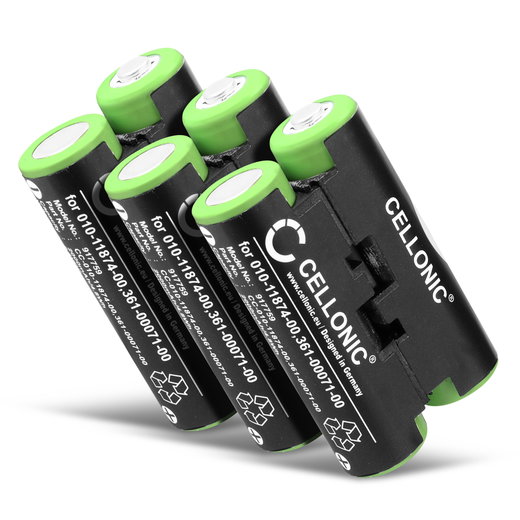 3x Batteria CELLONIC 010-11874-00,361-00071-00 per navigatore GPS Garmin Striker 4 Oregon 600 600t, 650 650t 700 750 750t GPSMAP 64s Alpha 50 Atemos 50 Astro 430 320 Affidabile ricambio 2000mAh compatibile al 100%