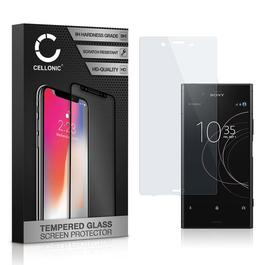 Protection d'écran en verre pour smartphone Sony Xperia XZ1 (3D Full Cover, haute résistance 9H, 0,33mm, Edge Glue)