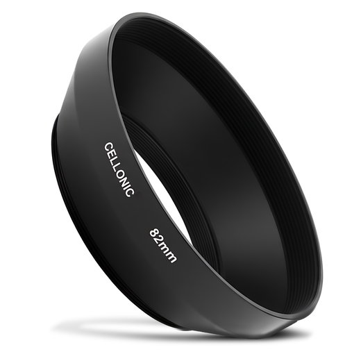 Ø 82mm Camera Ø 82mm Zonnekap voor Universal Ø 82mm – Metaal Schroef Cilindrisch / Rond Zonnekap van CELLONIC