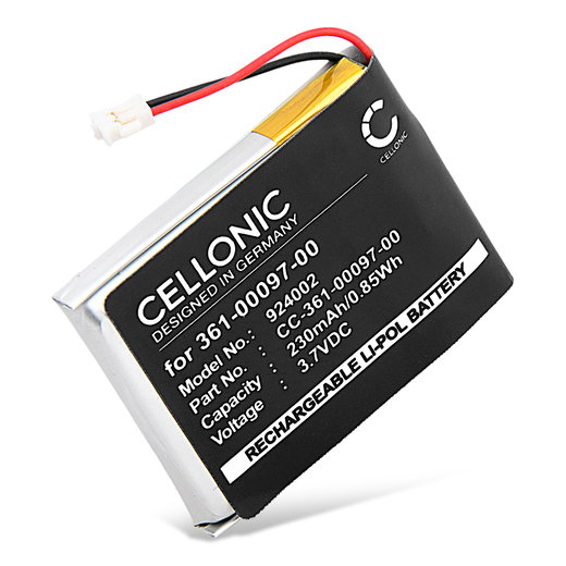 Bateria Garmin 361-00097-00 230mAh - Batería larga duración para Smartwatch Garmin Fenix 5, Forerunner 935, Approach S62, S60 de CELLONIC