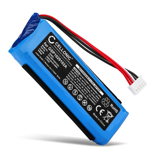Batteri kompatibelt med JBL Charge 3 (2016) GSP1029102A - Version 1 (6000mAh, 3.7V) från CELLONIC