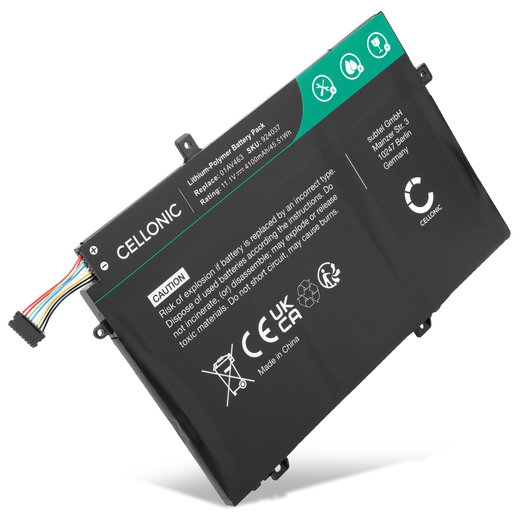 Batterie pour Lenovo Thinkpad L14 Gen 1, Gen 2, L15 Gen 1, Gen 2, L480, L490, L580 11.1V 4100mAh de CELLONIC