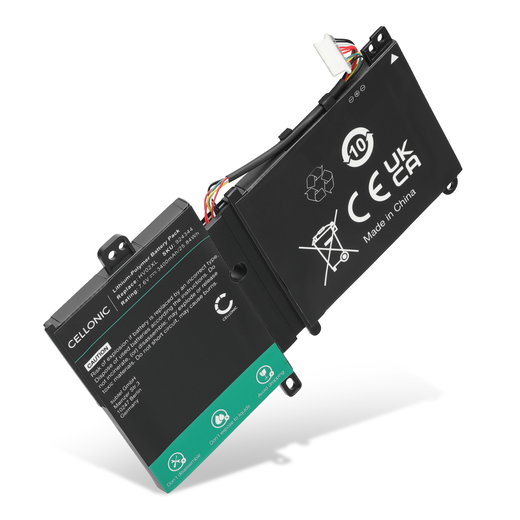 Batería HP para ordenador portátil HP Pavilion X360 11-K, Pavilion 11 x360 11-F, x360 310 Gen 2, HV02XL, 796219-421, HV02032, TPN-Q164 3400mAh 7.6V  de CELLONIC