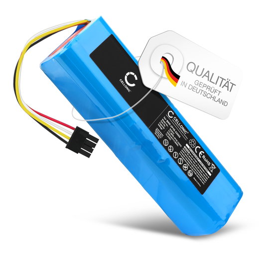 Akku für Xiaomi Roborock S50, S51, S55, S6, S7 MaxV Plus, S50, Q7 Max Plus, Dreame D9, D10, W10 5200mAh von CELLONIC - Ohne Schale
