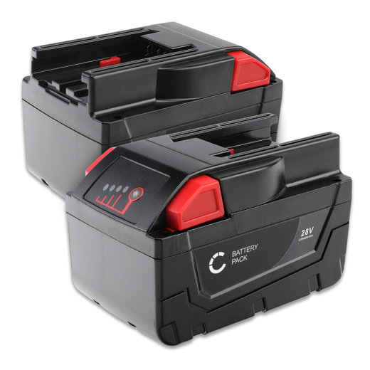 2x Ersättningsbatteri 48-11-1830,48-11-2830 , 4932352732, 48-11-2850, 4932-3991-96 - batteri för Milwaukee M28, HD28 PD, HD28 H, M28 CHPX, HD28SX trådlösa verktyg multifunction med 28V, 3Ah och Li Ion