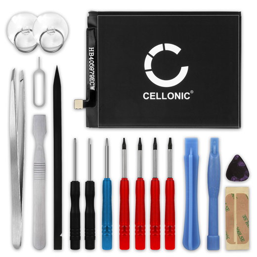 Batteria CELLONIC HB405979ECW per Huawei Honor 6A, 6C / Nova / Y5 (2018) / Y5 (2019) / Y6 (2019) / Y6 Pro (2017) Ricambio da 2900mAh + Set di strumento Sostituzione facile con utensili adatti e duraturi