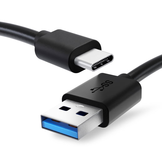 Cable USB para Nokia 8.3, 8.1 / 7.2, 7.1, 7+ / 6.2, 6.1 / 5.4, 5.3 / 3.4 / 9 Pureview / M2 - Cable de Carga y Datos 1m 3A negro PVC