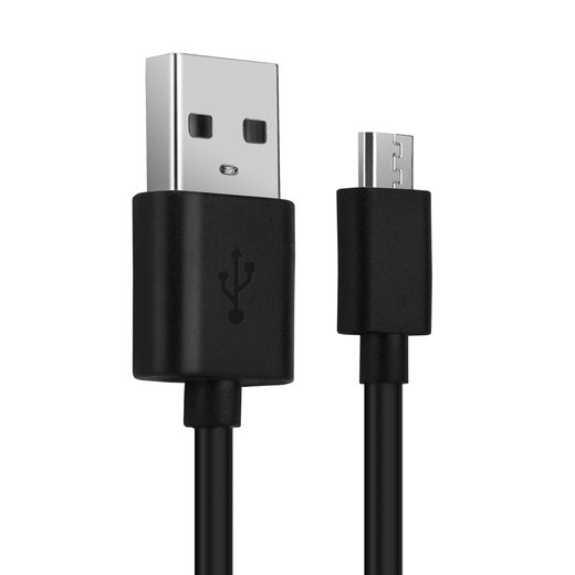 USB Kabel compatibel met Oukitel C8 / C12 / C11 Pro / C12 Pro / C13 Pro / C15 Pro / MIX 2 / K8 / K6000 Plus / K6000 Pro - 1m Oplaadkabel Datakabel 2A PVC smartphone zwart
