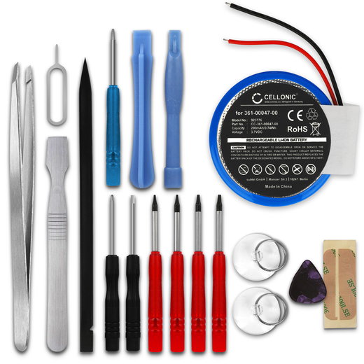 Akku älykelloon Garmin Approach S1, Forerunner 110, 210, 610, S1 - 200mAh, 3.6V - 3.7V, PD3032, 361-00047-0 vaihtoakku + Työkalu