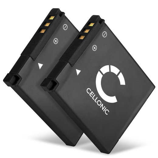 2x Batteria per Pentax X70, Optio I-10, Optio RZ10, Optio RZ18, WG-10, WG-30, Optio RX18 730mAh , marca CELLONIC, ricambi di lunga durata per macchine fotografiche e videocamere