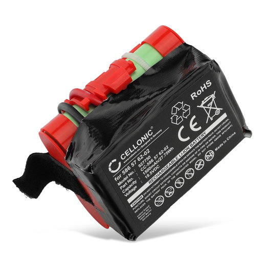 Batería para Husqvarna Automower 305, Automower 105, Automower 308, Gardena R40Li, Gardena R70Li, Gardena R50Li, R38Li, R40 - Batería para Cortacésped Husqvarna, Gardena, McCulloch 1500mAh 18.5V de CELLONIC