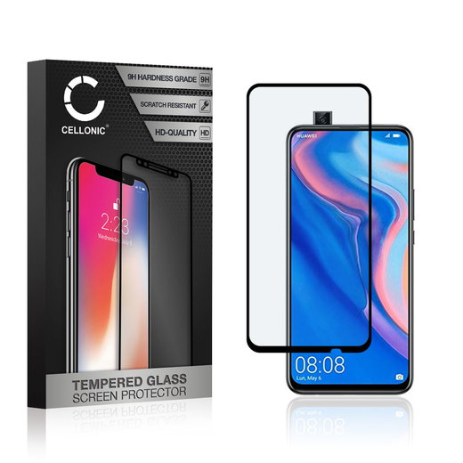 Protector pantalla móvil Huawei P Smart Z autoadhesivo de CELLONIC - Screen protector, (Calidad HD / 3D Case-friendly / 0,33mm / 9H)