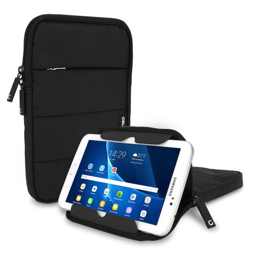 CELLONIC Custodia universale in nylon nero per tablet da 8'' - Case protettivo con bolle antiurto, anti-shock, idrorepellente, compatibile anche con e-reader/laptop