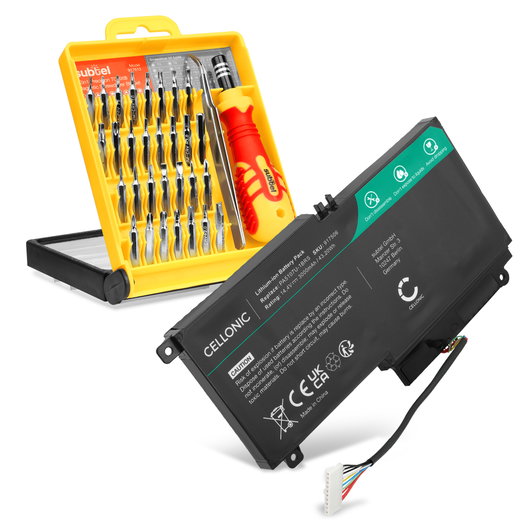 Batteria per portatile Toshiba Satellite L50-A, L55-A, L50T-A, P50-A, L50DT-A, S50-A, P50-B, S50DT-A, S50T-A, L50D-A, PA5107U-1BRS, P000573230 ricambio per laptop 3000mAh 14.4V + Set di strumento