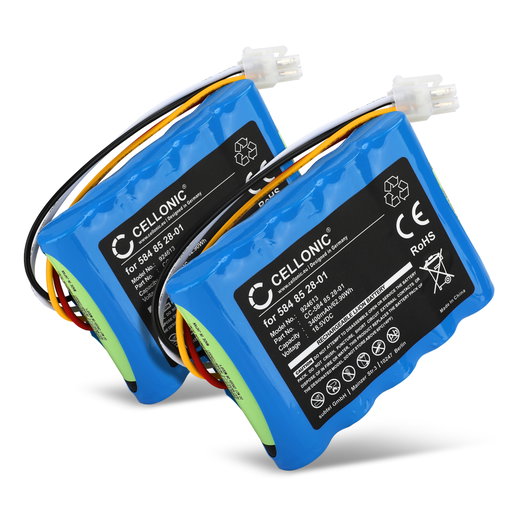 2x Akku Gardena Sileno R100Li, R100LiC, Life, Husqvarna Automower 315, 315X, (Husqvarna 589586201) työkaluun - 3400mAh Li Ion tuotemerkiltä CELLONIC