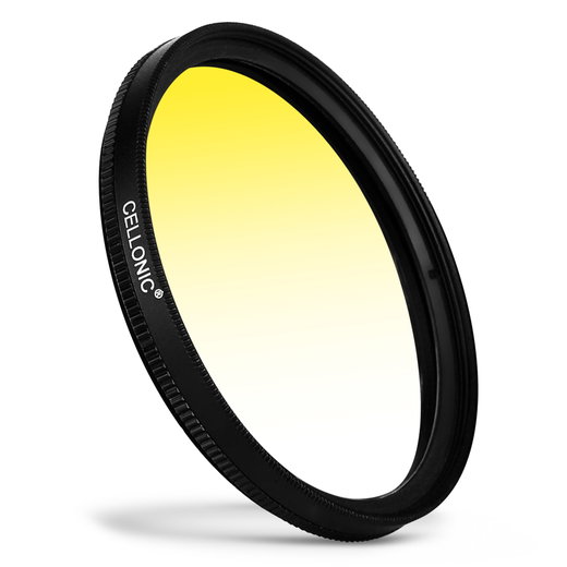 Filtro gradiente colore Giallo per Voigtländer VM 40mm F 2,8 Heliar Ø 37mm