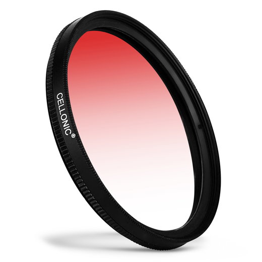 Filtro gradiente color Rojo para Pentax smc Ø 62mm