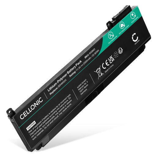 Batteri för Lenovo ThinkPad T460s, ThinkPad T470s 11.4V 2000mAh från CELLONIC