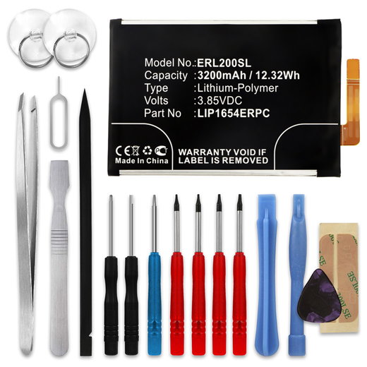 Batteria CELLONIC LIP1654ERPC per Sony Xperia L2 / Xperia XA2 Ricambio da 3200mAh + Set di strumento Sostituzione facile con utensili adatti e duraturi