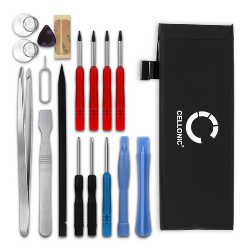 Batteria CELLONIC 616-0720 per Apple iPhone 5S (A1453 / A1518 / A1528 / A1530 / A1533 / A1457) Ricambio da 1700mAh + Set di strumento Sostituzione facile con utensili adatti e duraturi