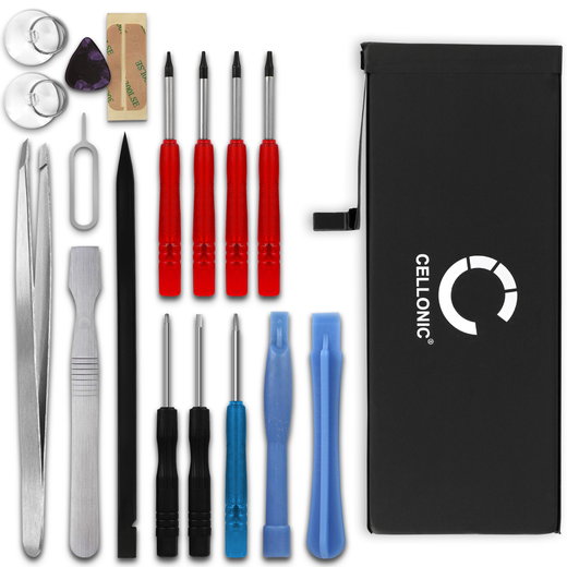 Batteria CELLONIC 616-00042 per Apple iPhone 6S Plus Ricambio da 2750mAh + Set di strumento Sostituzione facile con utensili adatti e duraturi