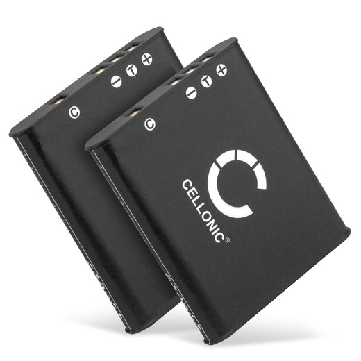 2x Batteria NP-BK1 per fotocamera Sony DSC-W180 W190 W370 DSC-S750 S780 S950 MHS-CM5 Bloggie MHS-PM1 Webbie Affidabile ricambio da 770mAh, marca CELLONIC