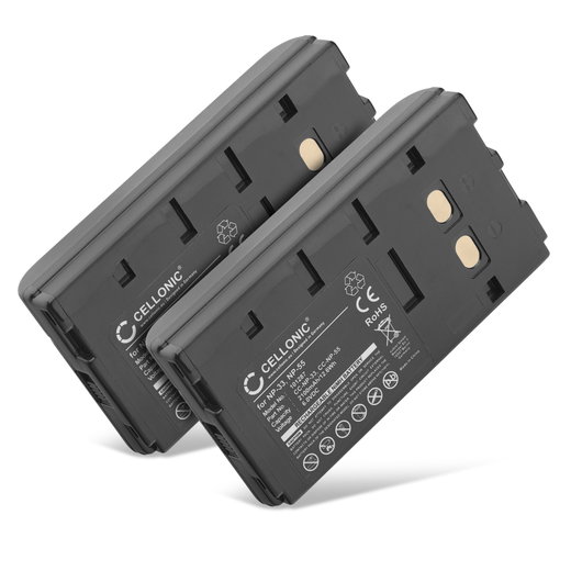 2x Battery for Sony CCD-M9, CCD-380, CCD-TR2000, EB55, CCD-V900, CCD-V90, CCD-V5000, CCD-TR55 2100mAh from CELLONIC