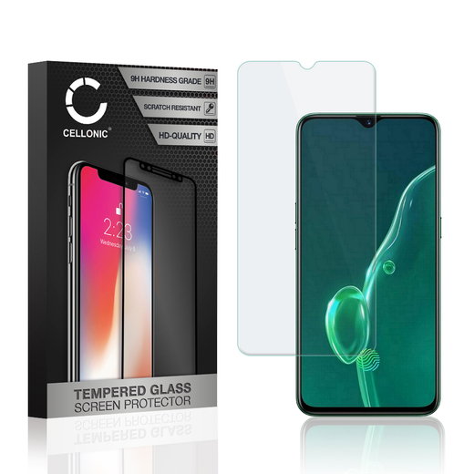 Screen Protector for Realme X2 Phone Screen Cover - 2.5D 0,33mm Full Glue 9H Tempered Glass Smartphone Display Screen Guard Crystal Clear