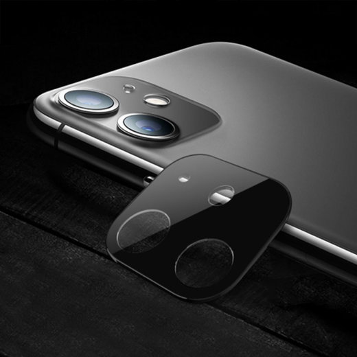 CELLONIC protection en verre pour objectif téléphone compatible avec Apple iPhone 11 - Resistance 9H 0,33mm Full Glue protége lentille Transparent