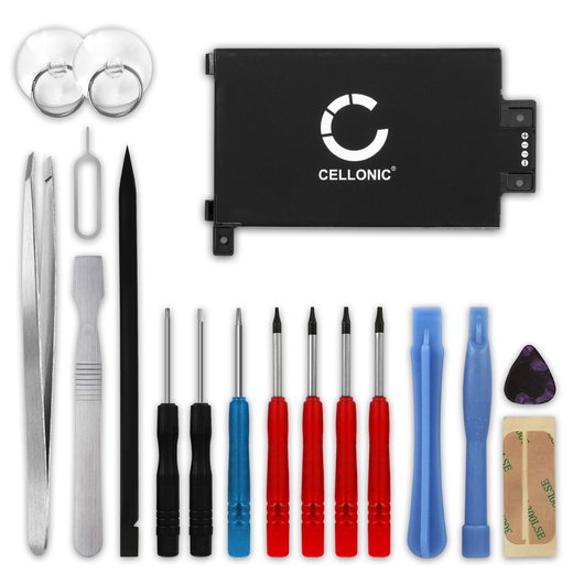 CELLONIC Replacement Tablet Battery for Amazon Kindle Paperwhite 2014, Amazon Kindle Touch 3G, Amazon Kindle Touch 2014, EY21 + 17-Tool Tablet Repair Kit - 58-000008, MC-354775-03, S2011-003-A 1600mAh