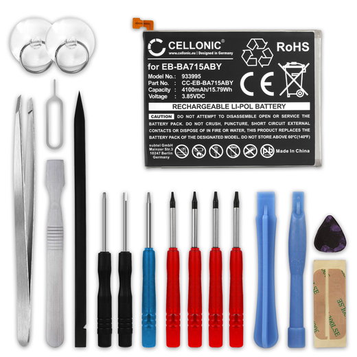 Batteria subtel EB-BA715ABY per Samsung Galaxy A71 (SM-A715) Ricambio da 4100mAh + Set di strumento Sostituzione facile con utensili adatti e duraturi