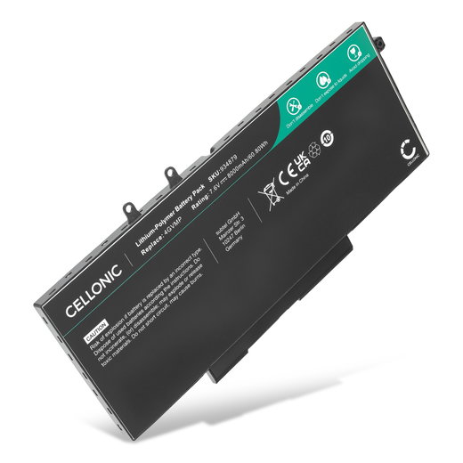 Batería Dell para ordenador portátil Dell Latitude 14 5400 Series, 14 5410 Series, 14 5500 Series, Precision 3540 Series, 3540, Inspiron 15 7590 8000mAh 7.6V  de CELLONIC