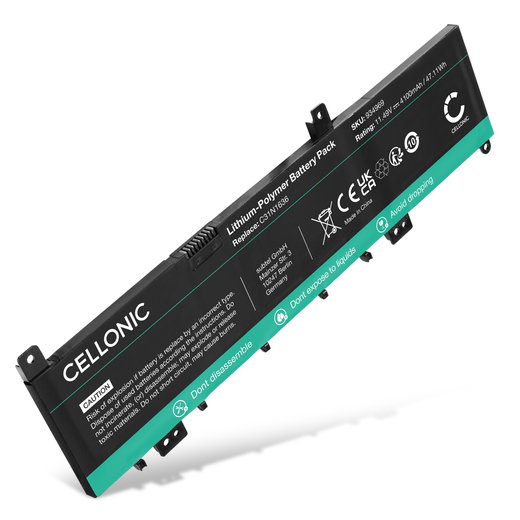 Batterij voor ASUS VivoBook Pro 15 N580VD, N580, N580GD, N580VN, X580, C31N1636, C31PNCH Laptop - 4100mAh 11.49V 
