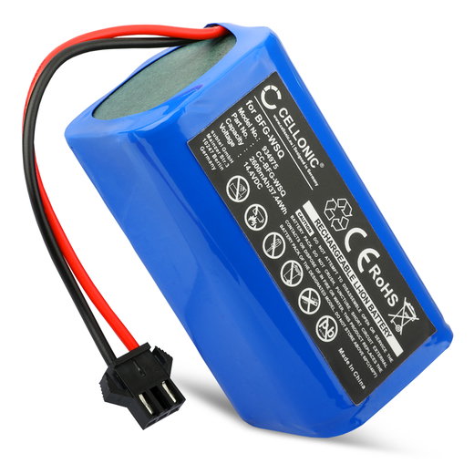 Akku imuriin Eufy RoboVac G20, G30 Verge, 12, 25C, R450, 11C, R500, 15T, 11S Plus, 25C Max, G15, E5, 15C Max, Ecovacs Deebot N79, N79S, DN622 (Eufy PA04) - 2600mAh vaihtoakku tuotemerkiltä CELLONIC