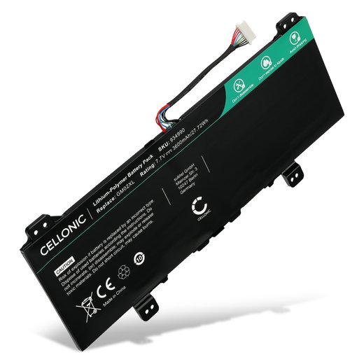 Batería para HP Chromebook 14A G5, 11A G7 EE, 11 G6 EE, 14 G5, 11A G6 EE, X360 11 Gen 1 EE, X360 11 Gen 1, 11 G6, 11A G6, 11 G7, 11 G7 EE, GM02XL 3600mAh de CELLONIC