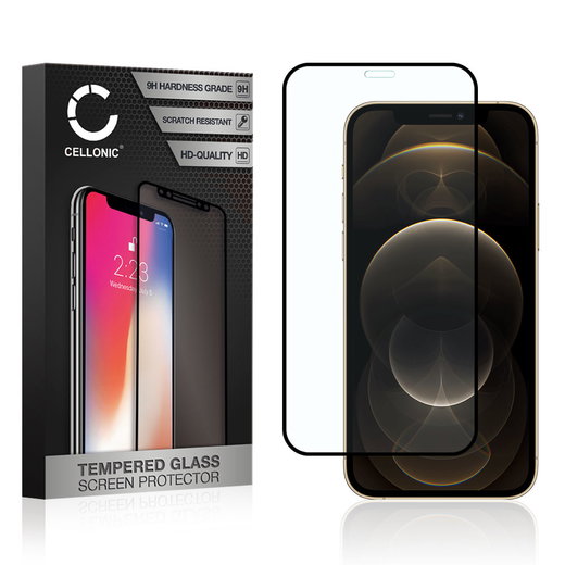 Protection d'écran en verre pour smartphone Apple iPhone 12 Pro Max (3D Full Cover, haute résistance 9H, 0,33mm, Full Glue)
