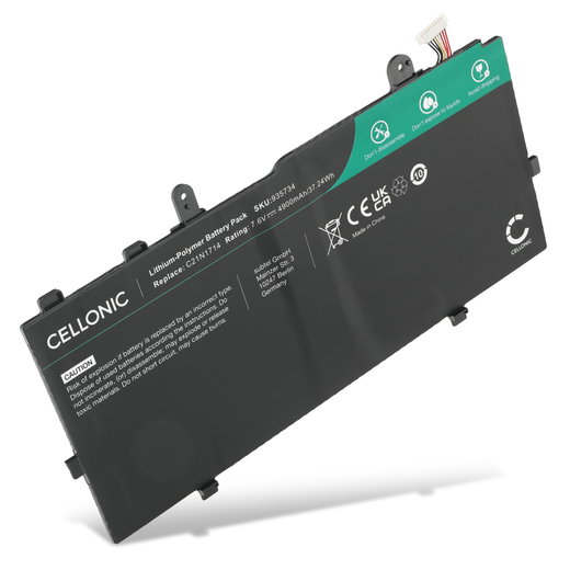 Akku für ASUS VivoBook Flip 14 TP401NA, TP401MA, J401MA, TP401CA, J401NA, J401CA, C21N1714 Laptop - 4900mAh 7.7V 