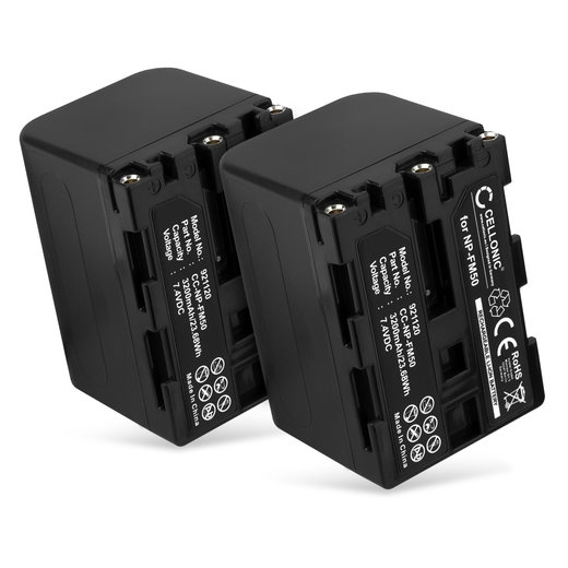 2x Bateria Sony NP-FM50 NP-FM30 NP-QM91 NP-QM71 3200mAh - , Batería recargable para camaras Sony HVR-A1 HDR-SR1 HDR-HC1 GV-D1000 DCR-TRV38 TRV20 TRV330 TRV285 TRV340 TRV345 TRV351 TRV355
