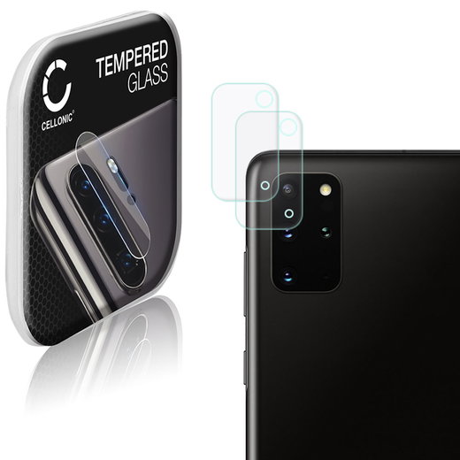 2x Vetro temperato CELLONIC per Samsung Galaxy S20 Plus (SM-G986), screen protector (Pellicola protettiva 9H 0,33mm Full Glue) nero Pellicola salva schermo per telefono cellulare smartphone