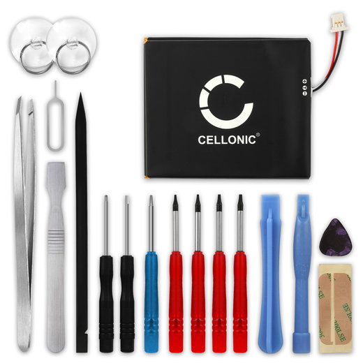 CELLONIC Replacement Tablet Battery for Amazon Kindle 7. Generation / 8. Generation + 17-Tool Tablet Repair Kit - 58-000083 890mAh