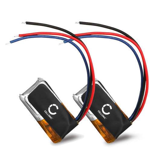 2x CELLONIC CPP-566 Ersättningsbatteri för Beats Powerbeat 2 Wireless Powerbeats 2 Wireless Powerbeats 3 Wireless headset / hörlurar med 90mAh, 3.6V - 3.7V - reservbatteri