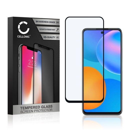 Vetro temperato CELLONIC per Huawei P Smart (2021), screen protector (3D Full Cover 9H 0,33mm Full Glue) nero Pellicola salva schermo per telefono cellulare smartphone