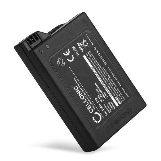 CELLONIC Batería Sony PSP-1004 para Sony PSP 1 (PSP-1000, 1001, 1002, 1003, 1004, 1005, 1006, 1007, 1008, 1010) PSP Fat 1800mAh 